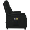 Stand up Massage Reclining Chair Faux Leather – Black