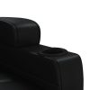 Stand up Massage Reclining Chair Faux Leather – Black