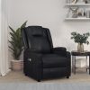 Stand up Massage Reclining Chair Faux Leather – Black