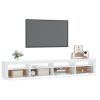 Altamonte TV Cabinet with LED Lights – 240x35x40 cm, White