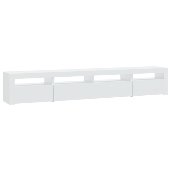 Altamonte TV Cabinet with LED Lights – 240x35x40 cm, White