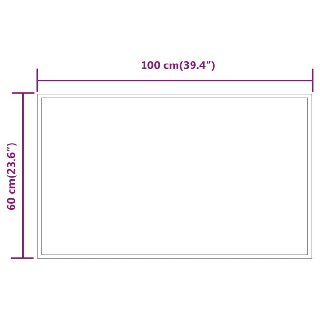 LED Bathroom Mirror 60×100 cm