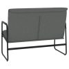 Bench 100x64x80 cm Fabric – Dark Grey