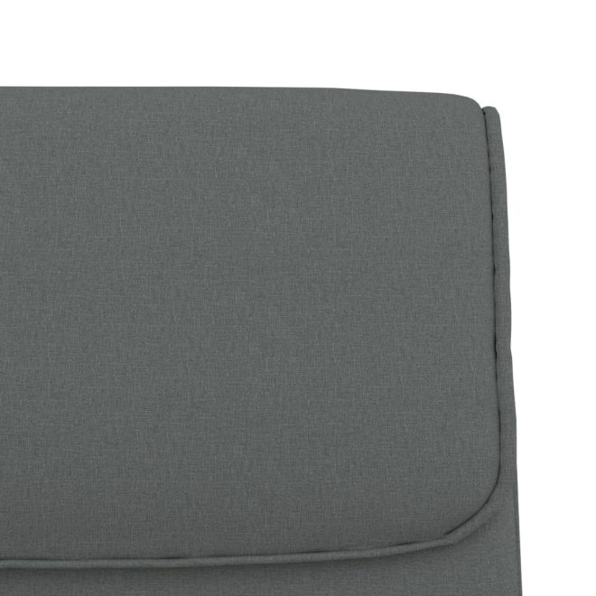 Bench 100x64x80 cm Fabric – Dark Grey