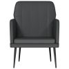 Armchair 61x78x80 cm Faux Leather – Black