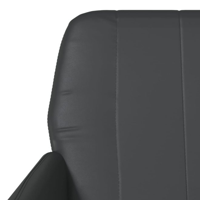 Armchair 61x78x80 cm Faux Leather – Black