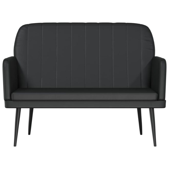 Bench 107x80x81 cm Faux Leather – Black