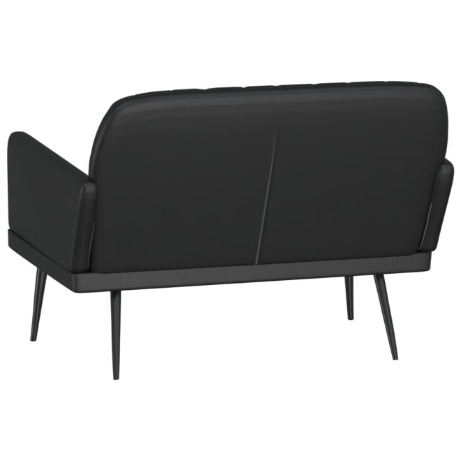 Bench 107x80x81 cm Faux Leather – Black