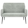 Bench 108x79x79 cm Velvet – Light Grey