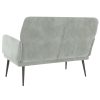 Bench 108x79x79 cm Velvet – Light Grey