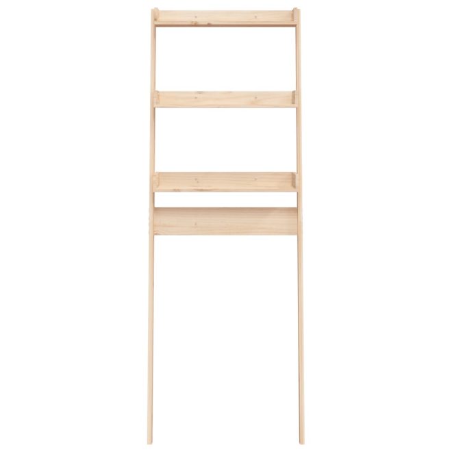 Toilet Rack 63.5x32x179 cm Solid Pine Wood – Brown