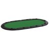 10-Player Folding Poker Tabletop 208x106x3 cm – Green