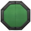 8-Player Folding Poker Table 108x108x75 cm – Green