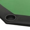 8-Player Folding Poker Table 108x108x75 cm – Green