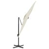 Cantilever Umbrella with Aluminium Pole Sand White 400×300 cm