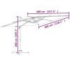 Cantilever Umbrella with Aluminium Pole Sand White 400×300 cm