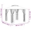 Gazebo with Sidewalls Anthracite Steel – 300x300x270 cm