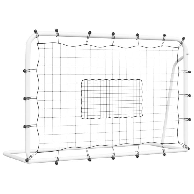 Football Goal with Net White&Black 184x61x123 cm Steel&PE