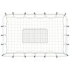 Football Goal with Net White&Black 184x61x123 cm Steel&PE