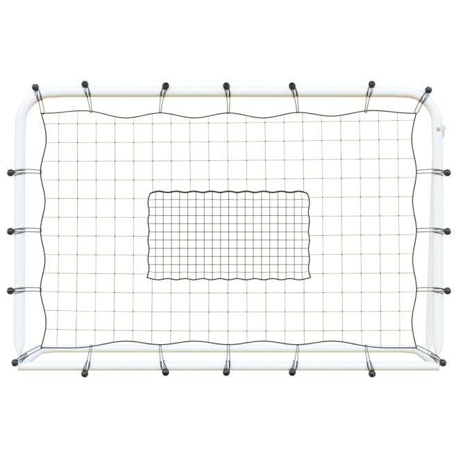 Football Goal with Net White&Black 184x61x123 cm Steel&PE