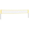 Badminton Net Yellow and Black 600×155 cm PE Fabric