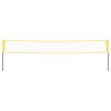 Badminton Net Yellow and Black 600×155 cm PE Fabric