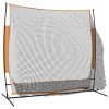 Golf Practice Net Black and Orange 215x107x216 cm Polyester