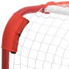 Hockey Goal Red and White 137x66x112 cm Polyester