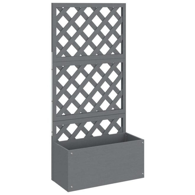 Trellis Planters Grey 65x33x135 cm WPC – 2