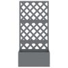 Trellis Planters Grey 65x33x135 cm WPC – 2