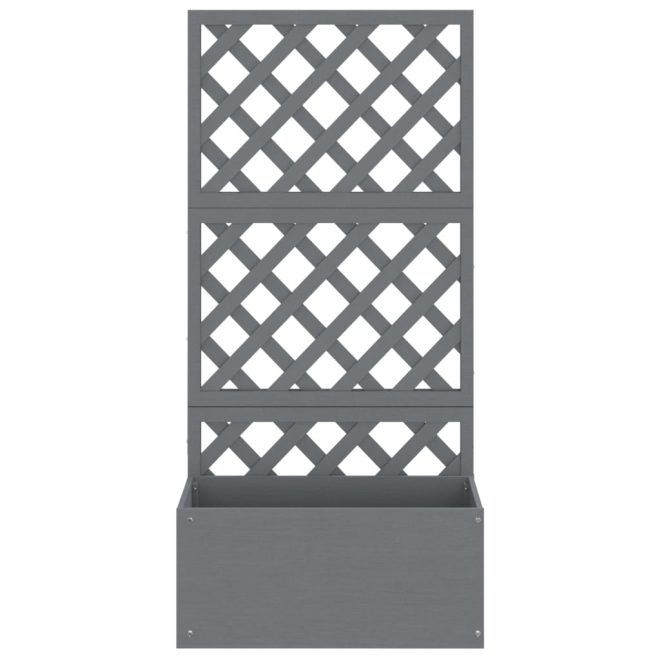 Trellis Planters Grey 65x33x135 cm WPC – 2