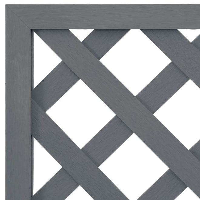 Trellis Planters Grey 65x33x135 cm WPC – 2