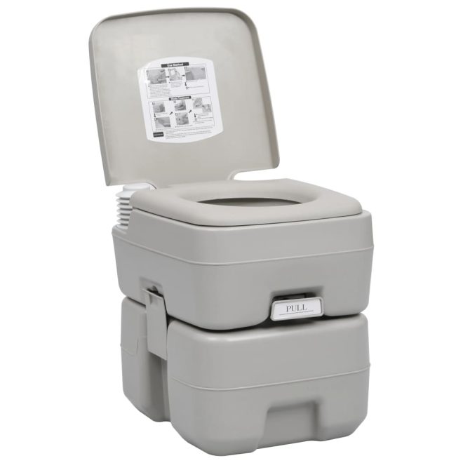 Portable Camping Toilet and Handwash Stand Set with Water Tank