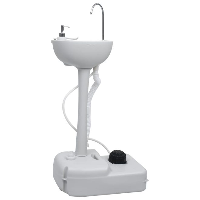 Portable Camping Toilet and Handwash Stand Set with Water Tank