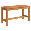 Garden Bench Solid Wood Acacia – 80x35x45 cm