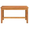 Garden Bench Solid Wood Acacia – 80x35x45 cm