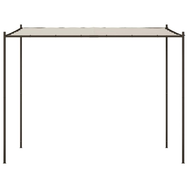 Gazebo 3×3 m 180 g/m² Fabric and Steel – White