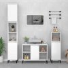 Sink Cabinet 80x33x60 cm Engineered Wood – White