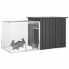 Rabbit Cage 200x91x100 cm Galvanised Steel – Anthracite