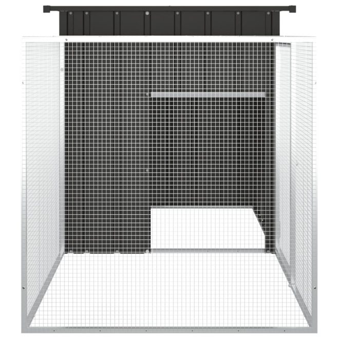 Rabbit Cage 200x91x100 cm Galvanised Steel – Anthracite