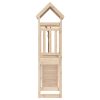 Playhouse with Climbing Wall Solid Wood – Solid Pinewood