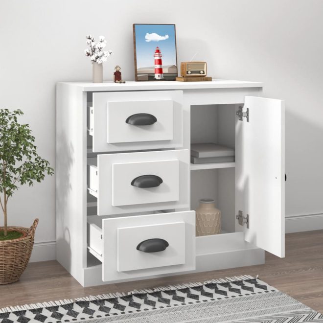 Sideboard 70×35.5×67.5 cm Engineered Wood – White