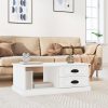 Coffee Table 90x50x35 cm Engineered Wood – White