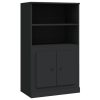 Highboard 60×35.5×103.5 cm Engineered Wood – Black