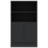 Highboard 60×35.5×103.5 cm Engineered Wood – Black