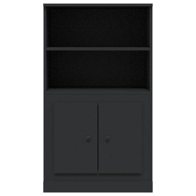 Highboard 60×35.5×103.5 cm Engineered Wood – Black