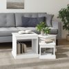 Nesting Tables 3 pcs Engineered Wood – White