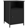 Bedside Cabinet 40x42x60 cm Engineered Wood – Black