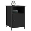 Bedside Cabinet 40x42x60 cm Engineered Wood – Black