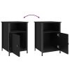 Bedside Cabinet 40x42x60 cm Engineered Wood – Black